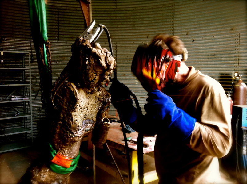 Welding, chasing, detail foundry work : Sculpture Services  : New York City Sculpture 